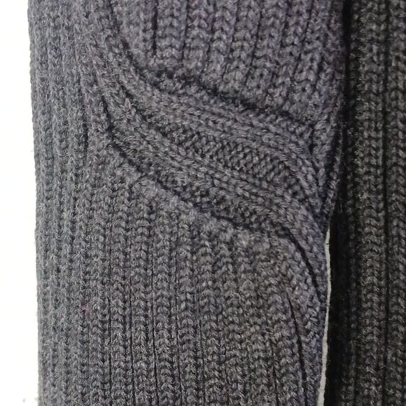 Prada Gray Wool Ribbed Turtleneck Sweater. - Picture 4 of 9